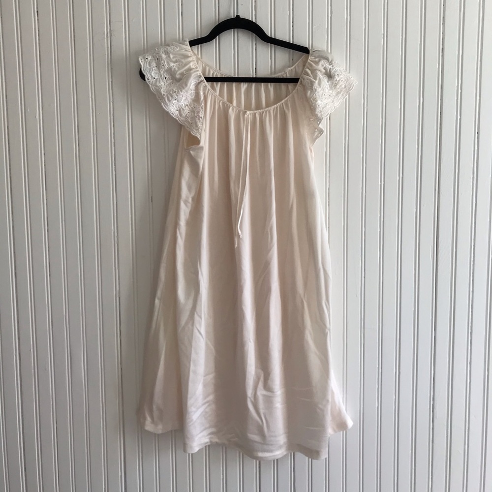 Vintage ivory nightgown slip lingerie medium